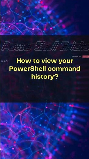 How to View Your PowerShell Command History - 1 Quick and Easy Command! #learnpowershell
