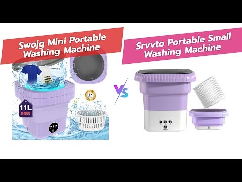 💧Mini Portable Washing Machine vs Foldable Washer! 🧺