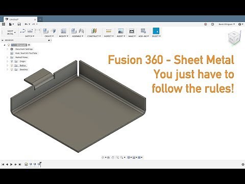 Fusion 360 - Sheet Metal Rules
