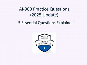 AI-900 Practice Questions 2025 | 5 Most Important Questions Explained (Azure AI Fundamentals)