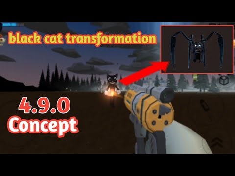 Scary transformation of black cat chicken gun 4.9.0 Concept chicken gun