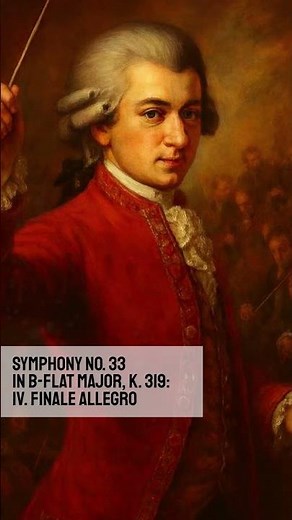 Mozart – Symphony No. 33 in B Flat Major, K 319: IV. Final Allegro ⚡ Orchestral Brilliance #Shorts