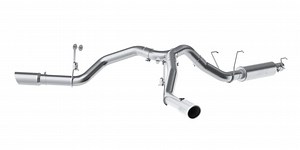 MBRP RAM 2500 Armor Lite Dual Exhaust System with Polished Tips; Side Exit S5151AL (14-26 6.4L RAM 2500) - Free Shipping