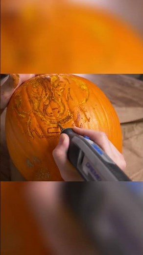 Pumpkin Carving ASMR with a Dremel Tool (Fine Detail Carving)