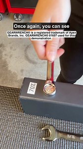When put to the test, the box end of our NEW CRAFTSMAN® OVERDRIVE™ Combination Wrenches excelled, removing up to 70% rounded bolts with ease, while the competitors were left spinning their wheels. Visit https://bit.ly/3rpXTfQ and bench your old wrench. | Craftsman