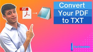 Convert PDF To TXT Online ⭐️ DocTranslator