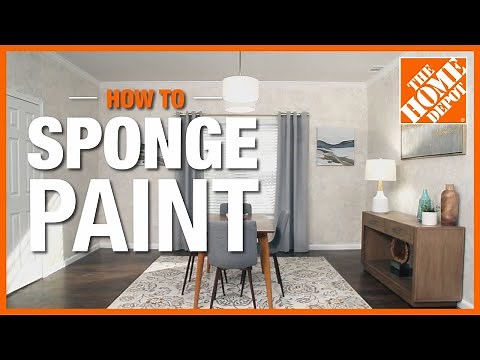 How to Sponge Paint | The Home Depot
