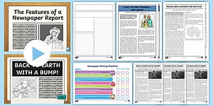 Features of a Newspaper Activity Pack