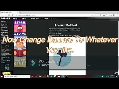 How To make A Fake Ban (Roblox)