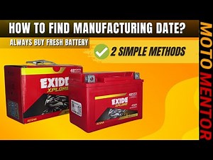 HOW TO FIND MANUFACTURING DATE OF EXIDE BIKE BATTERY AND SERIAL NUMBER