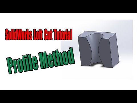 Learn Lofted Cut SolidWorks Tutorial_Profiles Method for Beginners