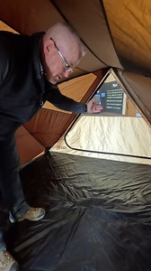Here's Thayne Jensen of Clam Outdoors showing the interior space & floor of the NEW APEX camping tent! Tap the link in the comments here for more information! ✅ Weight: 20 pounds ✅ Carry Bag Size: 64" X 8" ✅ Center Height: 60” 🛒 MSRP $249 USD | Quick-Set