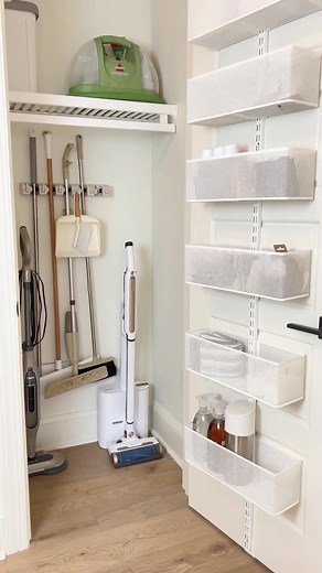 Organized Cleaning Closet Tour for Home Organization