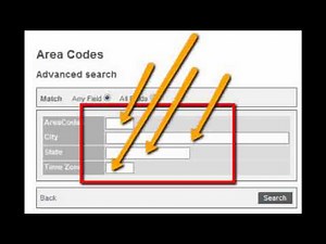 Printable Area Code List by Number or State
