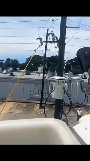 High voltage sparks fly #lineman #electric #highvoltage #electrician | Line Man