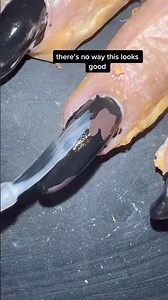 i tried to transform my hand into a werewolf… it turned out so bad 😭 #nails #nailart #fail