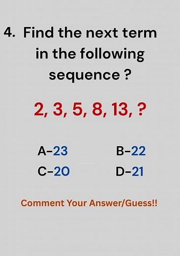 Find the next term in the following sequence? #reasoning #mathstricks