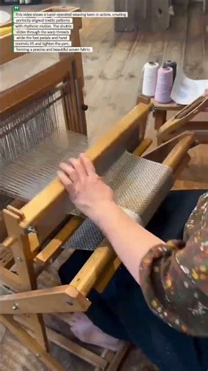 "THIS ANCIENT MACHINE WEAVES LIKE AI MAGIC!" #Craft #Weaving #FYPUSA