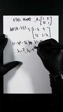 General Solution of a Matrix System / Finding the Characteristic Polynomial