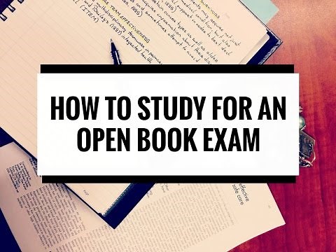 How to Study For Open Book Exams