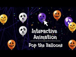Interactive Animation | Pop the Balloons | HTML CSS JS & Canvas Confetti