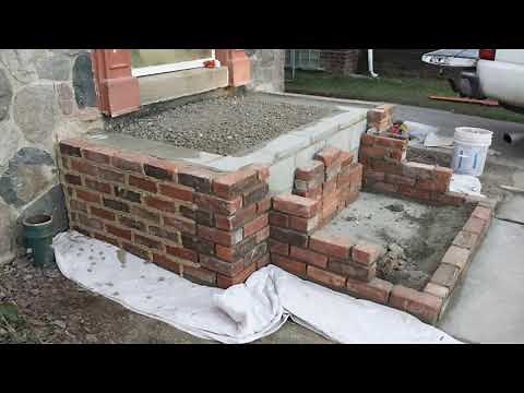 Brick Porch Rebuild-Foundation Pour