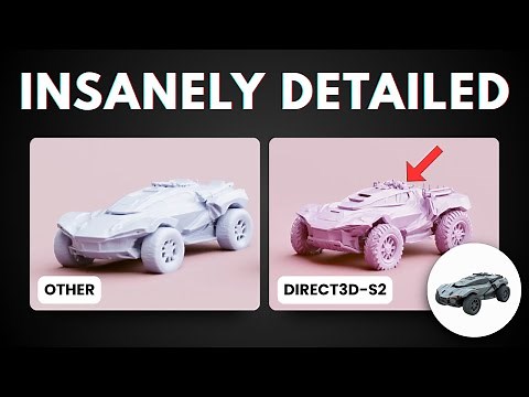 How to Convert a Picture into DETAILED 3D Model - Direct3D-S2 on Web Browser