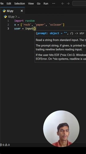create rock paper scissor game in python 🐍
