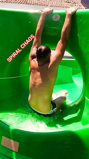 Riding the Crazy Spiral Body Slide 🌪️