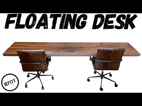 DIY FLOATING DESK // WALL MOUNTED DESK