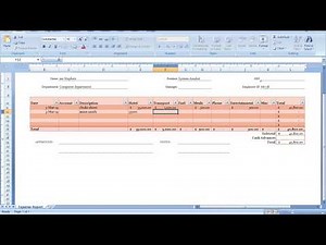 Expenses Reports in Excel