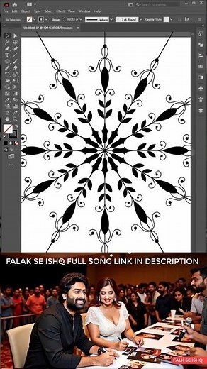 How to create perfect symmetry, draw floral and leaf shapes