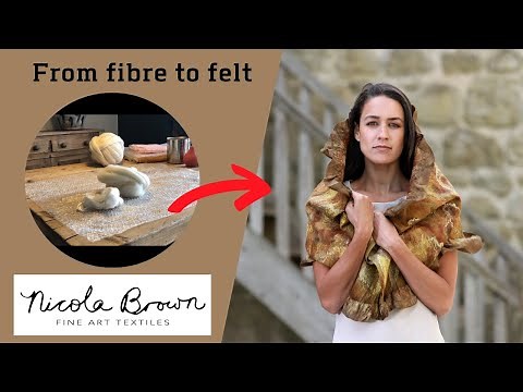 Step by step wet felting tutorial for beginners