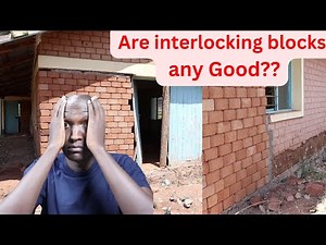 Construction in Kenya with interlocking blocks...