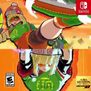 19K views · 3.1K reactions | Min Min from the ARMS game is now available as part of the Super Smash Bros. Ultimate Fighters Pass Vol 2! Full version of game required to use DLC. Sold separately. | Nintendo Switch | Facebook