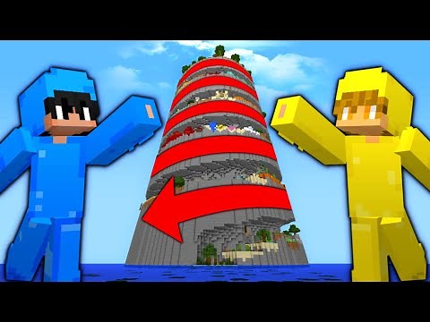 Playing The ULTIMATE Parkour Spiral In Minecraft!