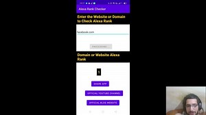 I Made Domain or Website Alexa Rank Checker in Android Studio Using Java and Publish to Play Store