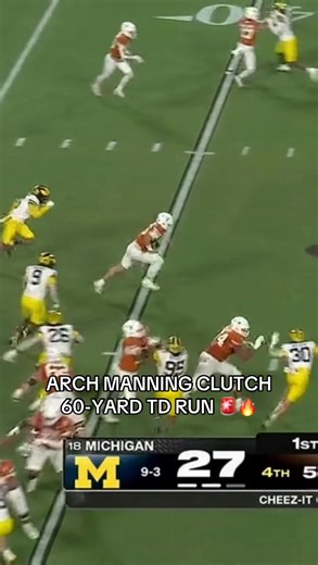 ARCH MANNING TAKING OVER IN HIS FIRST BOWL GAME 😤 #cfb #collegefootball #texasfootball #archmanning #fyp