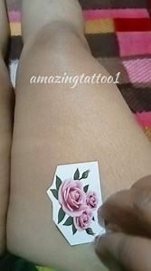 1M views · 17K reactions | Temporary rose flower tattoo design  #sticker #viral #trending #tattoo | Amazing Tattoo | Facebook