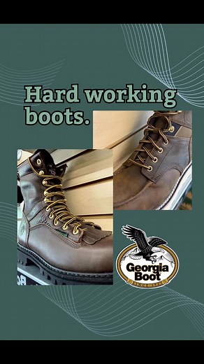 #GeorgiaBoots—everything you want in a work boot, with a bit extra for all the hours in between. Comfortable, reliable, built with safety features for all types of environments and jobs, these boots are ready to work. 💪#BakerBoots #WorkBoots #ShopLocal | Baker's Boots and Clothing