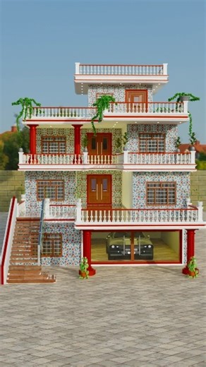 Village House 🏡 Design #elevation #frontelevation #house #housedesign #home #song #hindisong