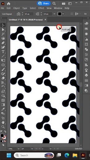 Create a Seamless Geometric Pattern in Illustrator (Beginner Friendly Tutorial) #shortsfeed #Design