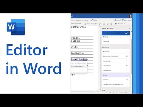 How to use Editor in Microsoft Word - your intelligent writing assistant