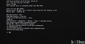 Old Computer Boot Up Screen