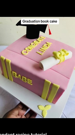 Graduation Book Cake: Fondant Recipe and Decorating Guide