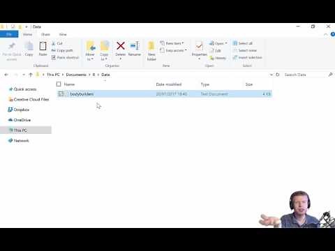R Basics 13 - Setting File Path and Loading Data into R