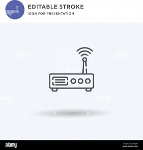 Modem icon vector, filled flat sign, solid pictogram isolated on white, logo illustration. Modem icon for presentation Stock Vector Image & Art - Alamy