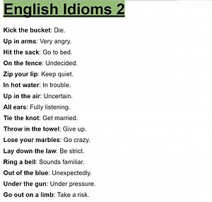 English Idioms 2 | Empowering English Learning | Facebook