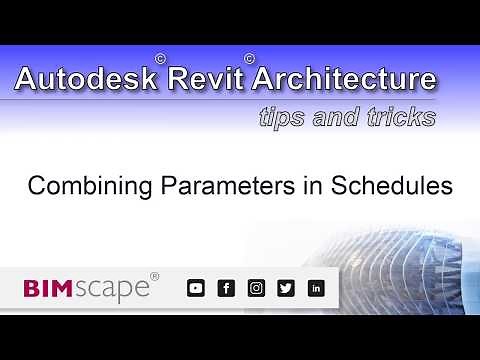 Autodesk Revit: Combining Parameters in Schedules