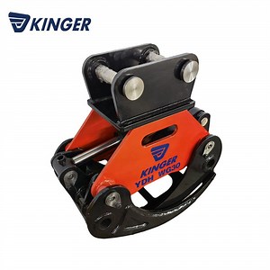 [Hot Item] Kinger Pulpwood Grapple 360 Degrees Rotatable Hydraulic Log Grapple for Excavator/Skid Steer/Loader/Crane